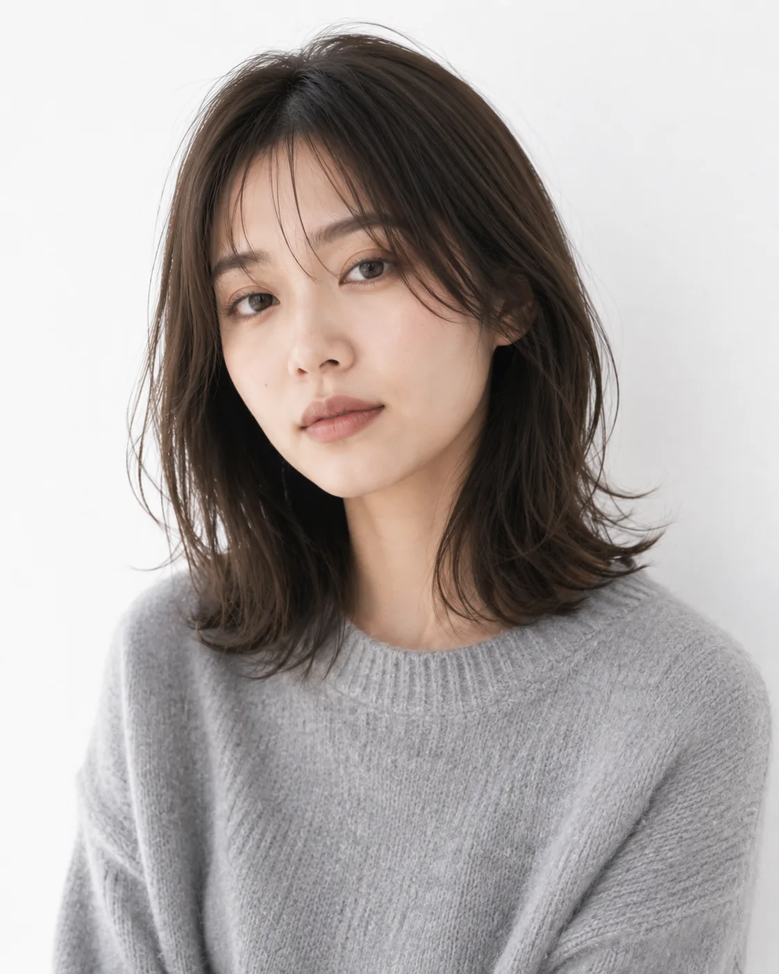 ミディアムヘアスタイル everyday chic